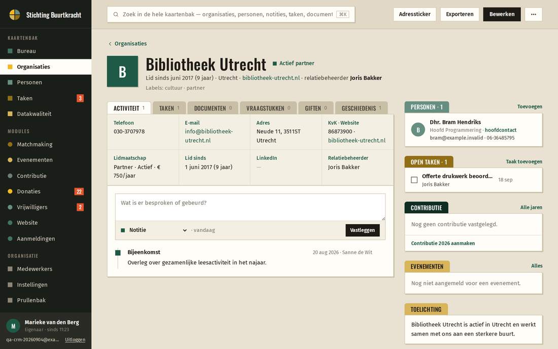Ledenadministratie van een harmonie of fanfare: leden, contributie en repetitie