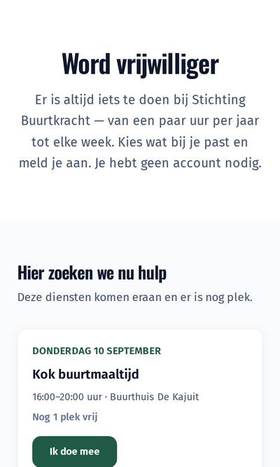 De ledenadministratie op een telefoon