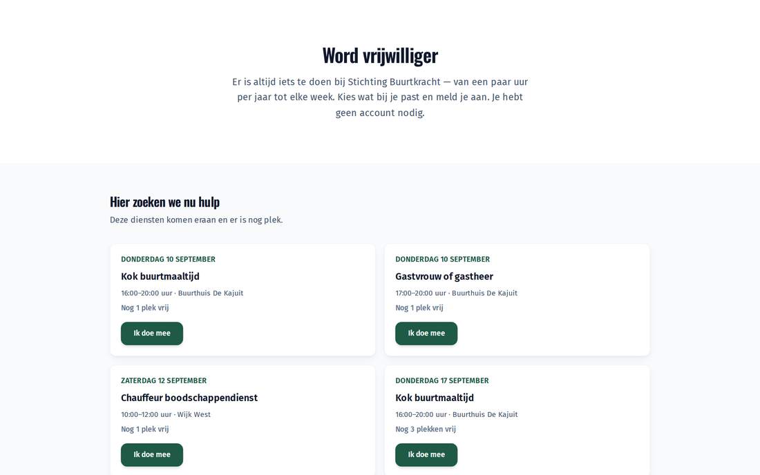 Website van een scoutinggroep, gemaakt met de websitebouwer in de ledenadministratie